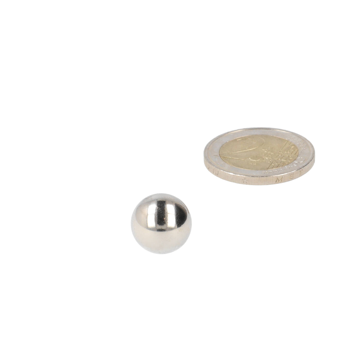 Neodym Kugelmagnet Ø12,7 mm, N48, vernickelt (NiCuNi)