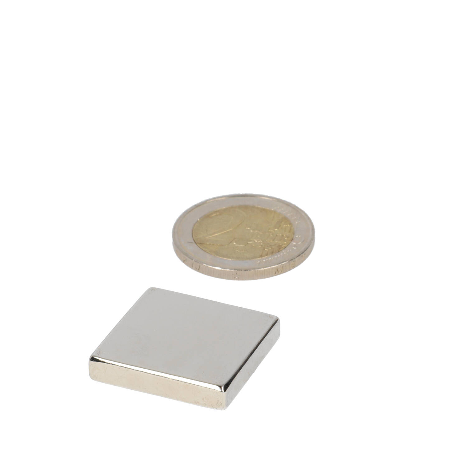 Neodym Quader-Magnet 25 x 25 x 5 mm (N45) – NiCuNi