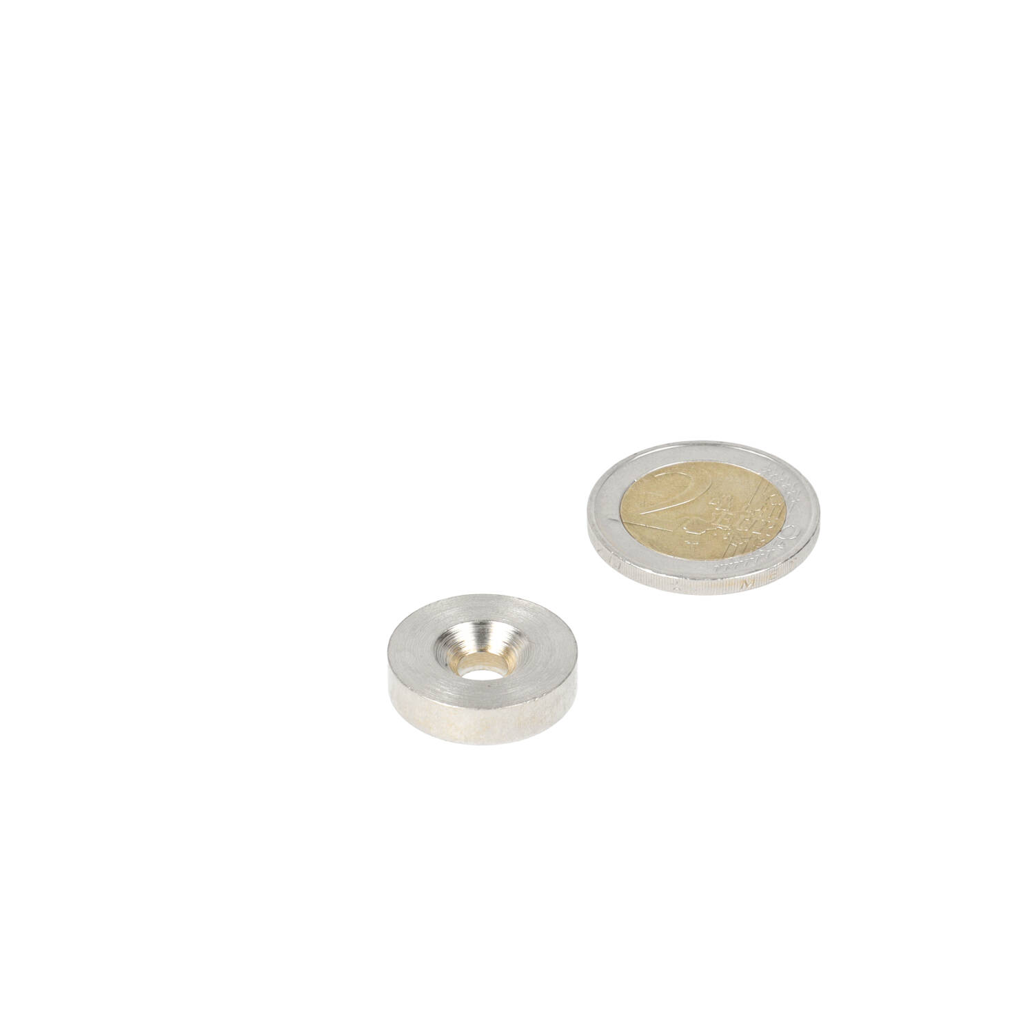 Ring 20 x 5,1 x 9,8 x 5 mm met boor-/verzinkgat (staal – ACHTUNG – kein Magnet)