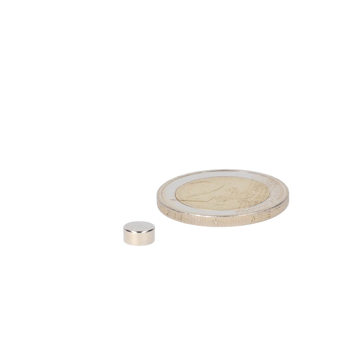 Neodym Scheibenmagnet Ø6 x 3 mm, N48, vernickelt (NiCuNi)
