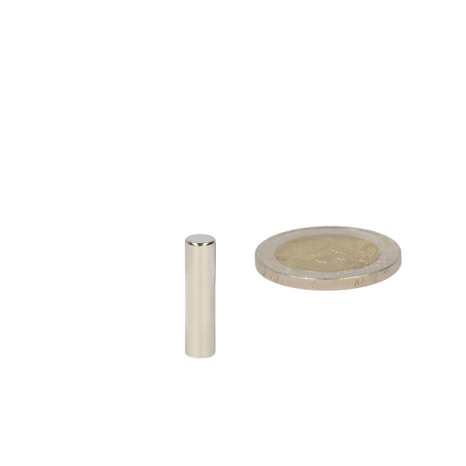 Neodym Stabmagnet Ø5 x 20 mm, N48, vernickelt (NiCuNi)