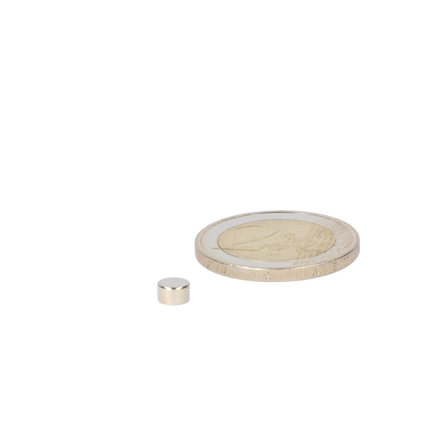 Neodym Scheibenmagnet Ø5 x 3 mm, N48, vernickelt (NiCuNi)
