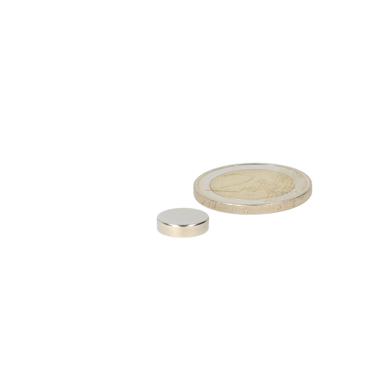 Neodym Scheibenmagnet Ø11 x 3 mm, N48, vernickelt (NiCuNi)