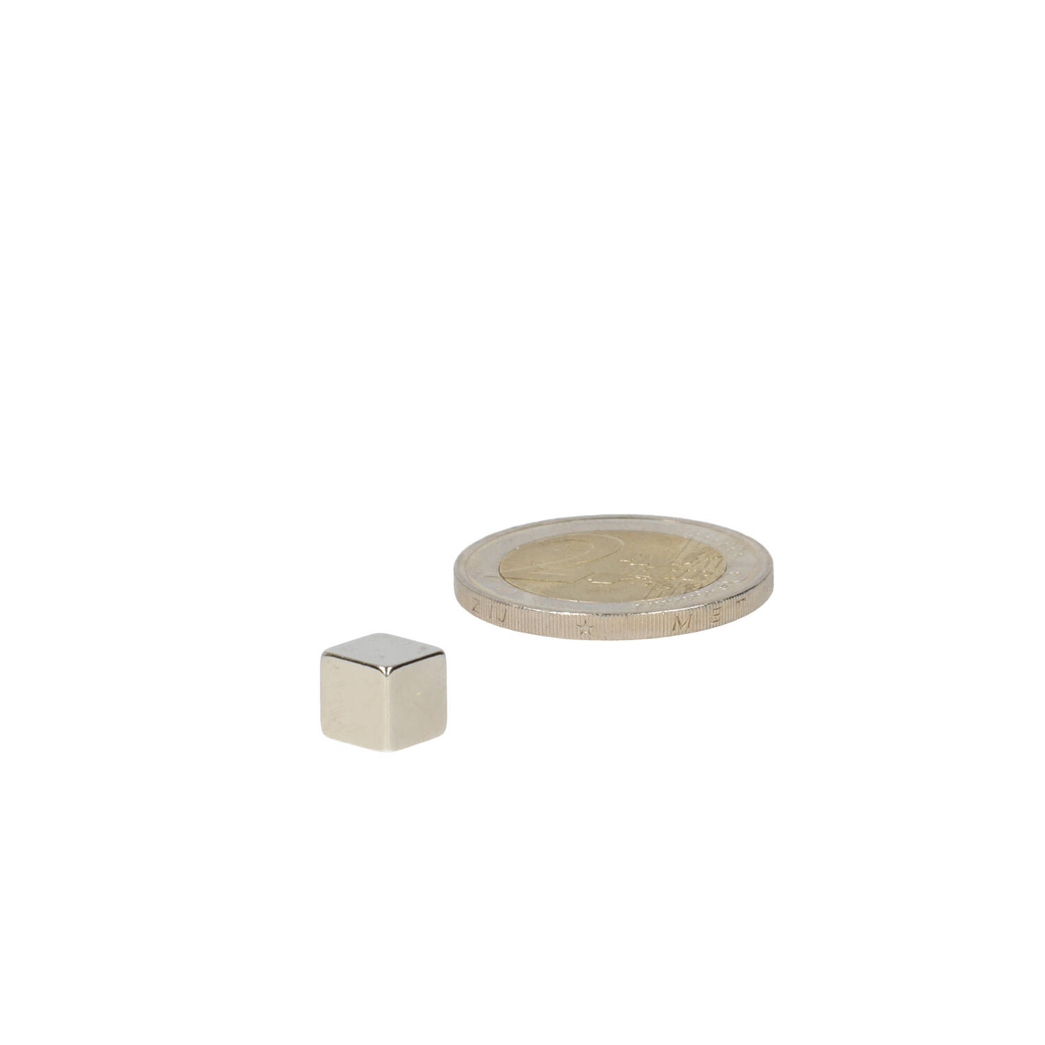 Neodym Würfelmagnet 7 x 7 x 7 mm (N45) – NiCuNi