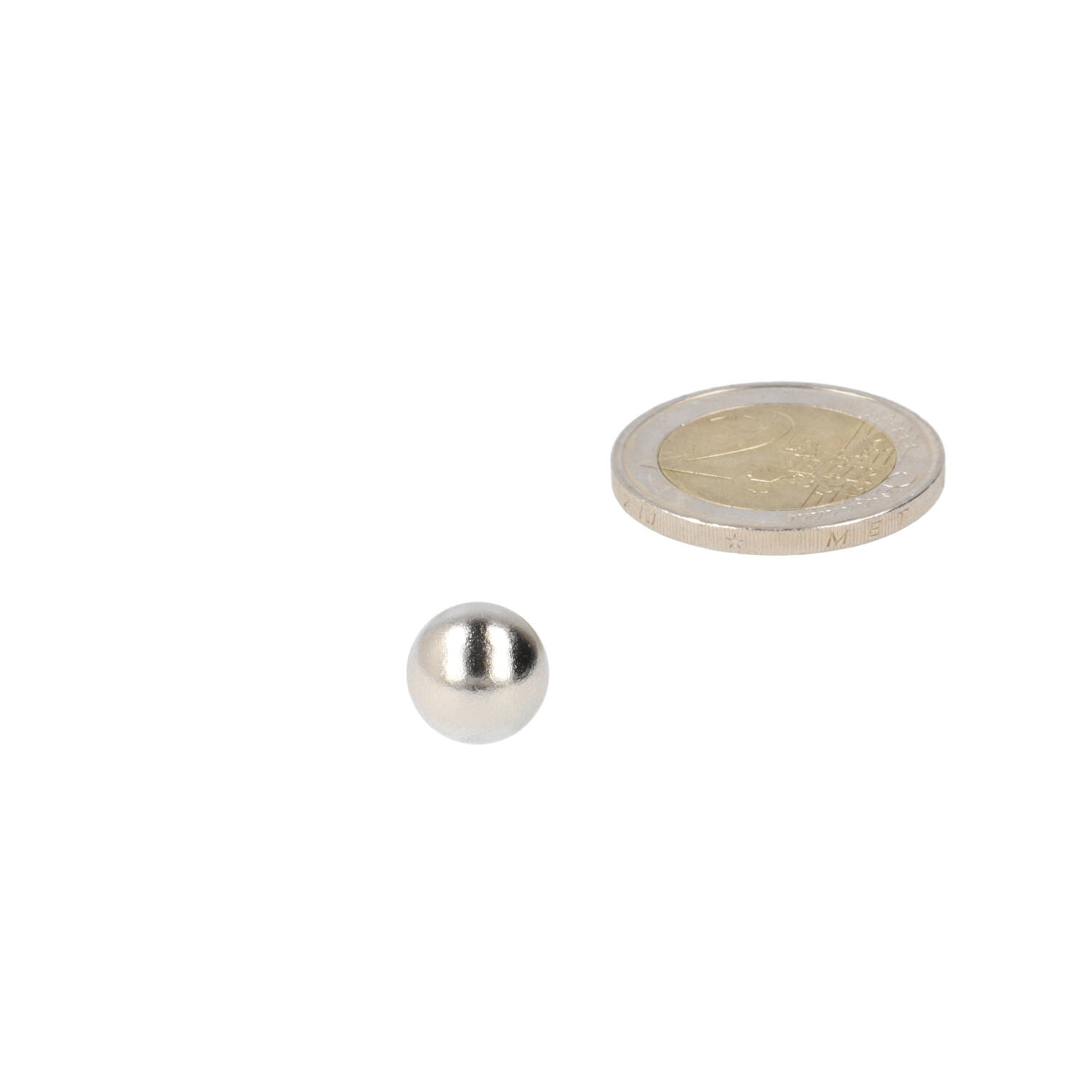 Neodym Kugelmagnet Ø10 mm, N48, vernickelt (NiCuNi)