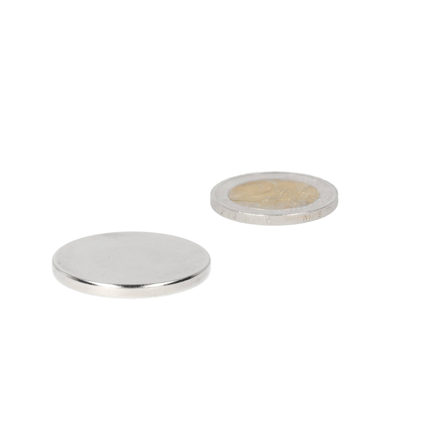 Neodym Scheibenmagnet Ø30 x 3 mm, N48, vernickelt (NiCuNi)