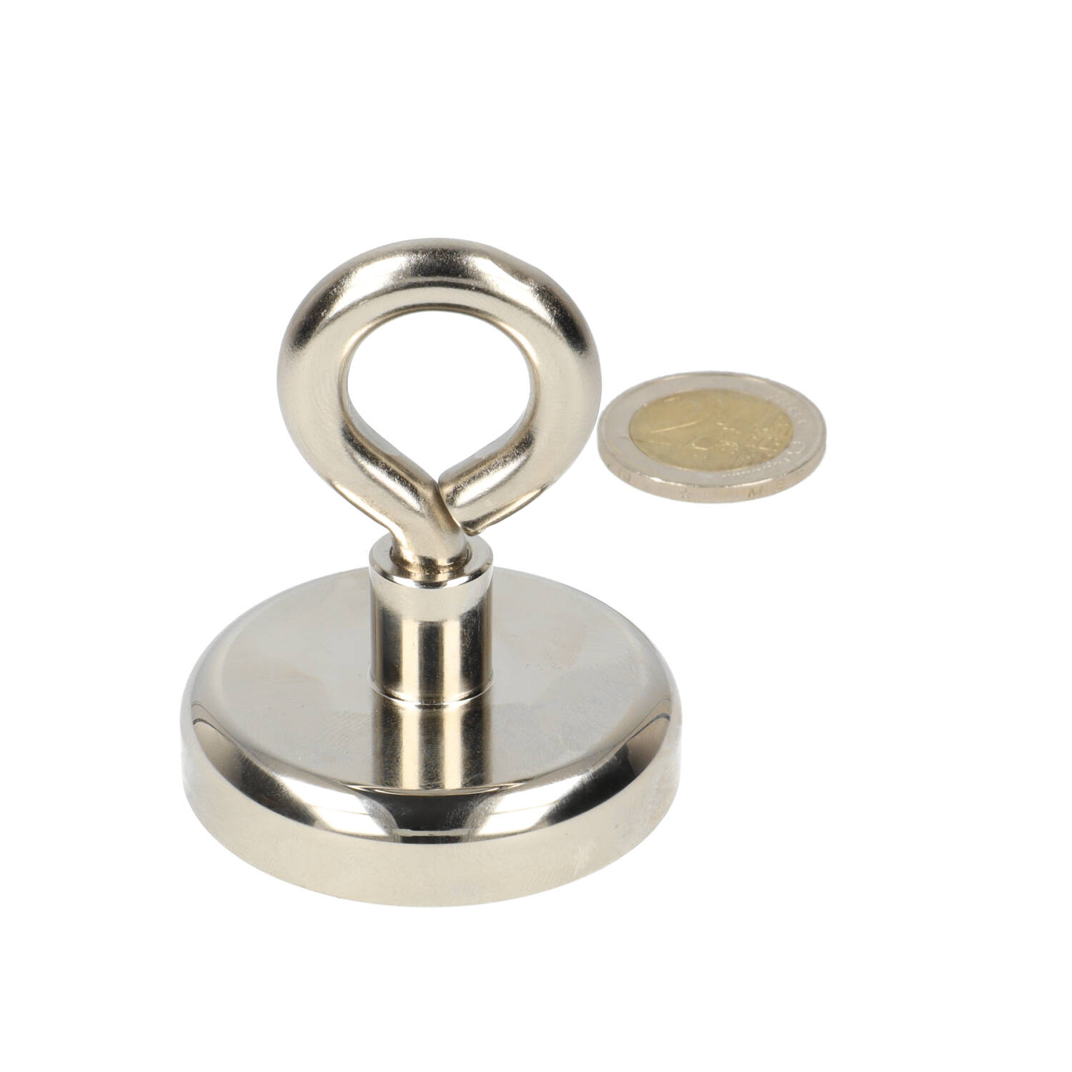 Neodym – Ösenmagnet – 50 x 12 x 110 mm – N40 – Stahltopf – NiCuNi