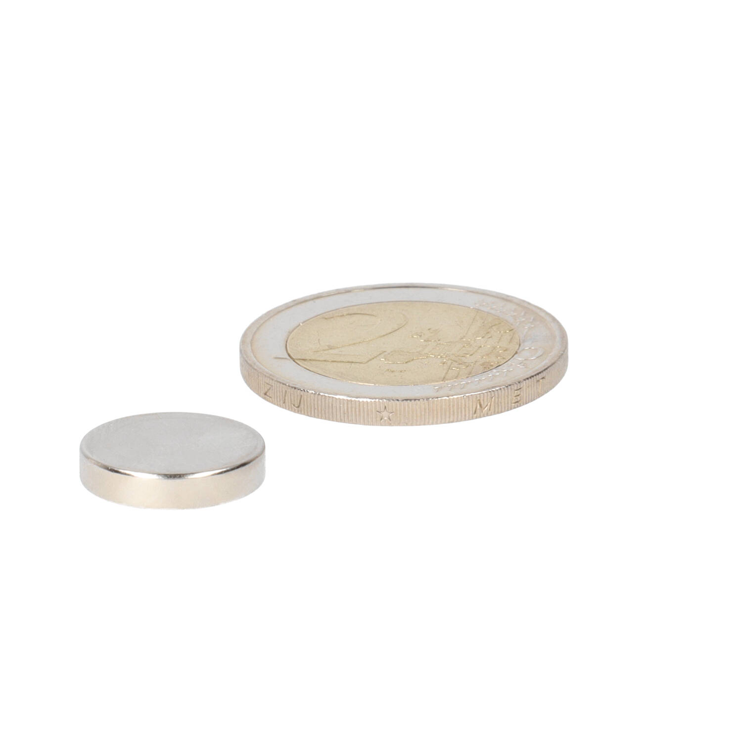 Neodym Scheibenmagnet Ø14 x 3 mm, N48, vernickelt (NiCuNi)