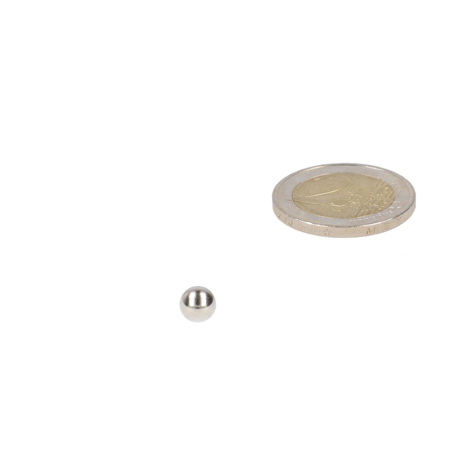 Neodym Kugelmagnet Ø6 mm, N48, vernickelt (NiCuNi)