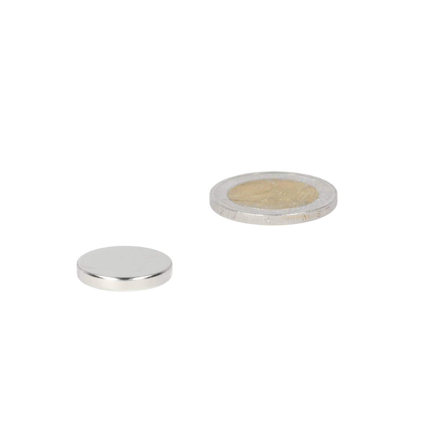Neodym Scheibenmagnet Ø18 x 3 mm, N48, vernickelt (NiCuNi)