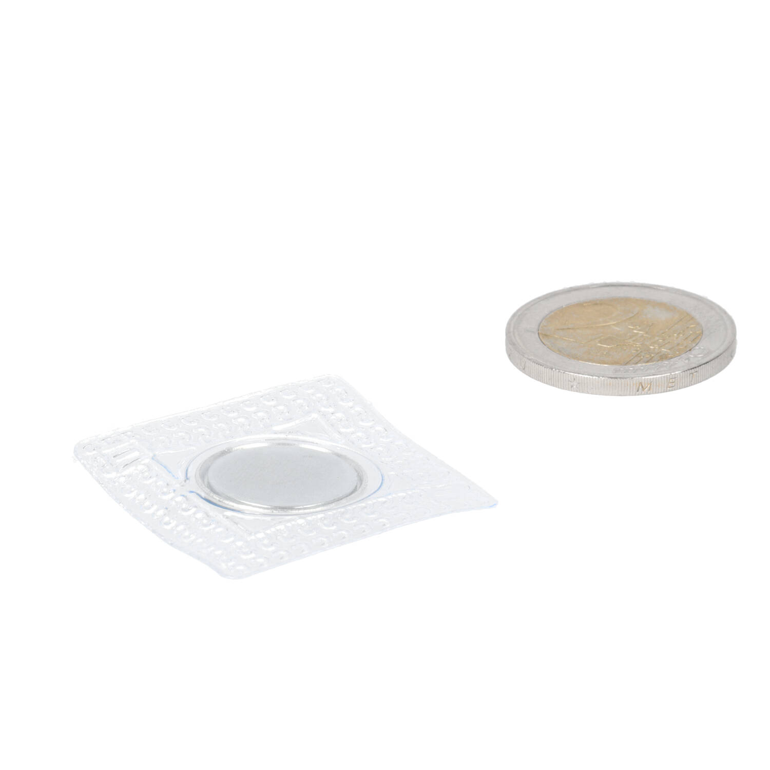Neodym, Nähmagnet zum Einnähen 18 x 2 mm -, Neodym, N35 kunststoffummantelt