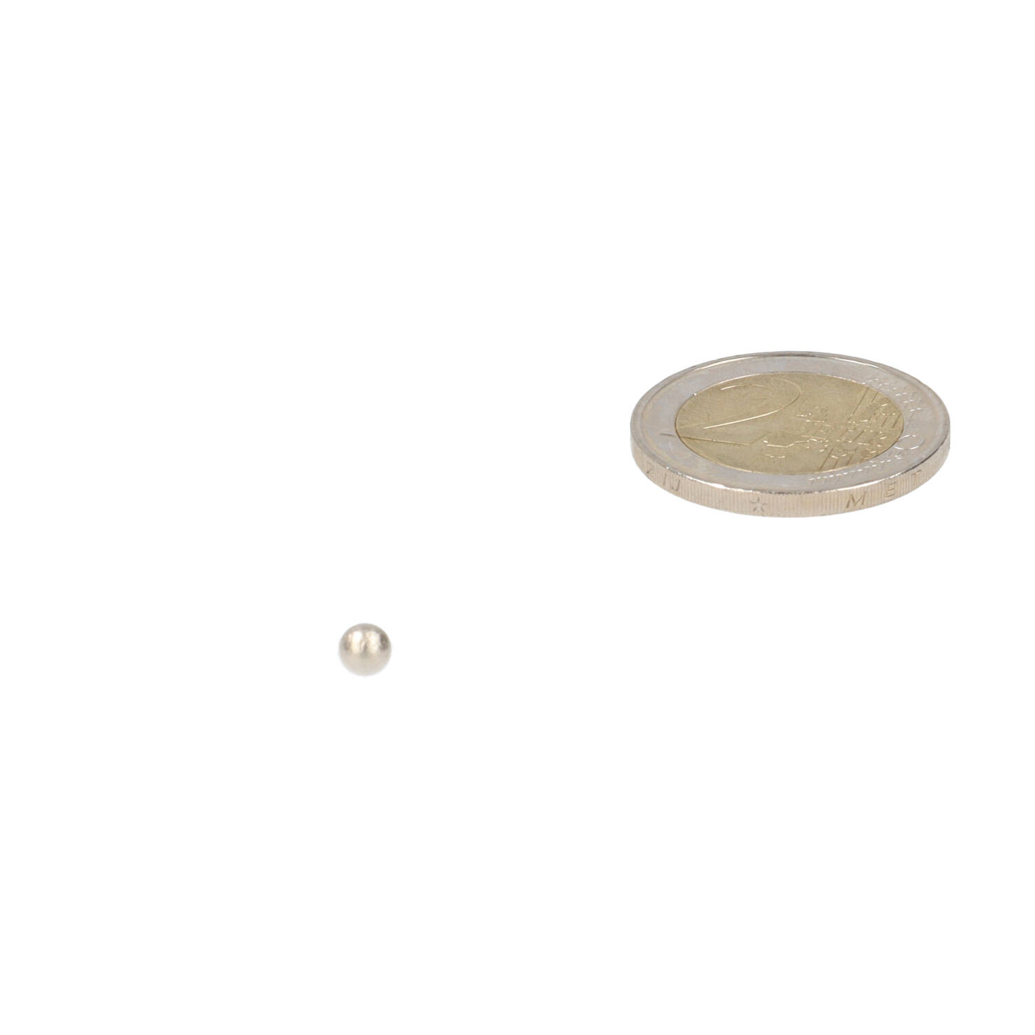 Neodym Kugelmagnet Ø4 mm, N48, vernickelt (NiCuNi)