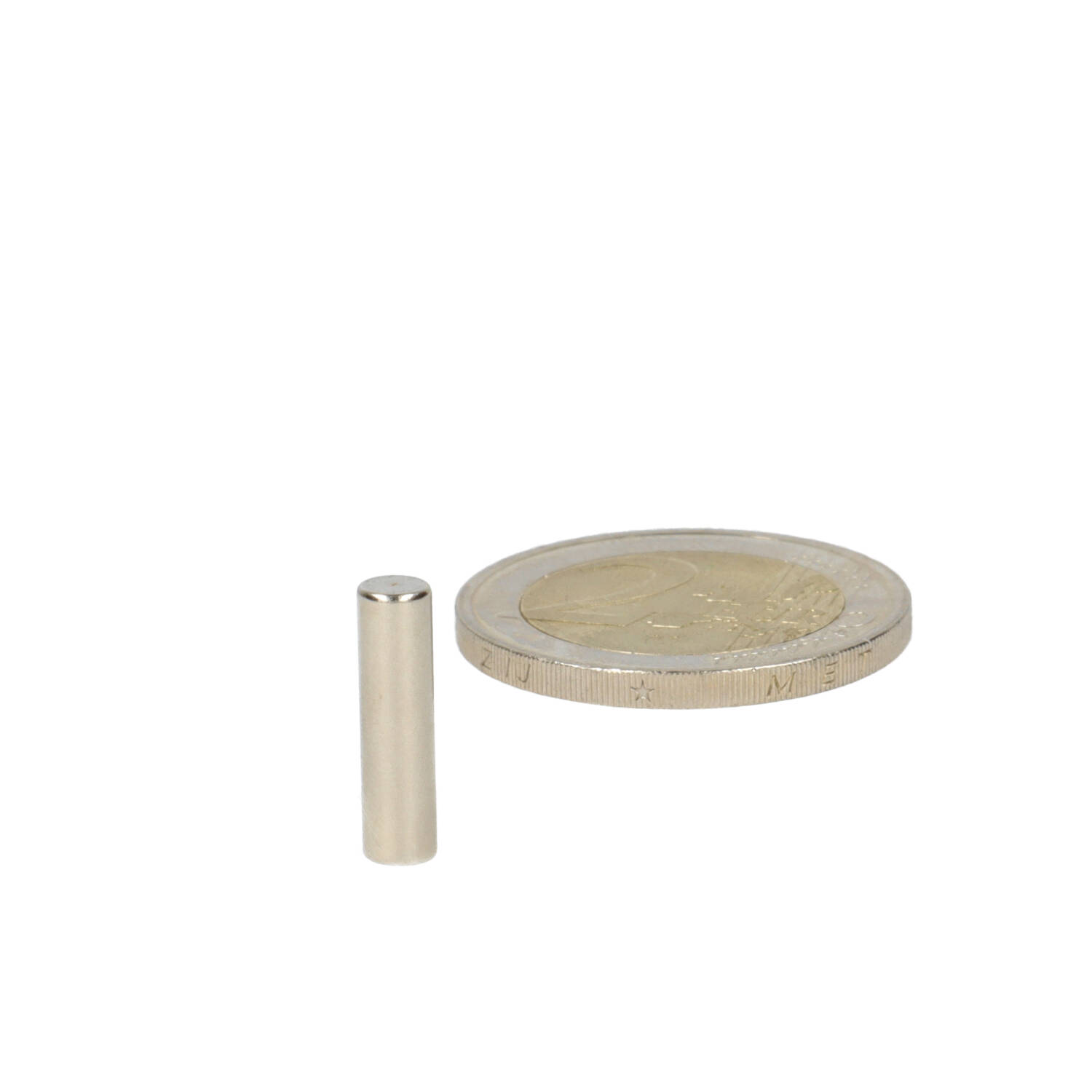 Neodym Stabmagnet Ø4 x 15 mm, N48, vernickelt (NiCuNi)