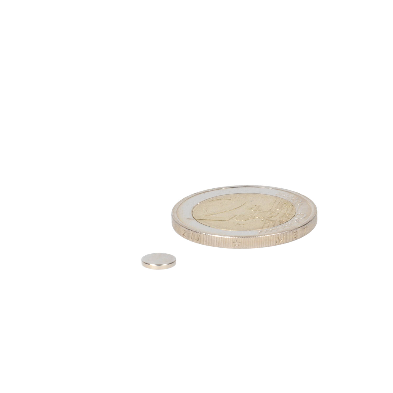 Neodym Scheibenmagnet Ø6 x 1 mm, N48, vernickelt (NiCuNi)