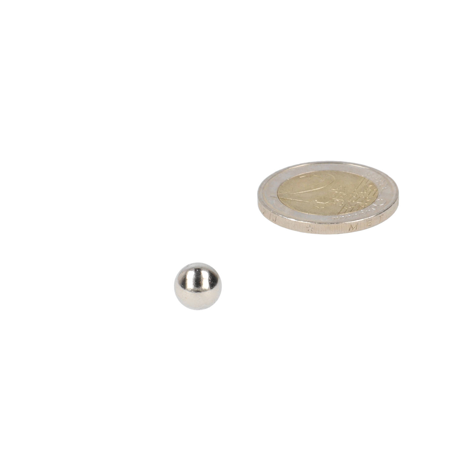 Neodym Kugelmagnet Ø8 mm, N48, vernickelt (NiCuNi)