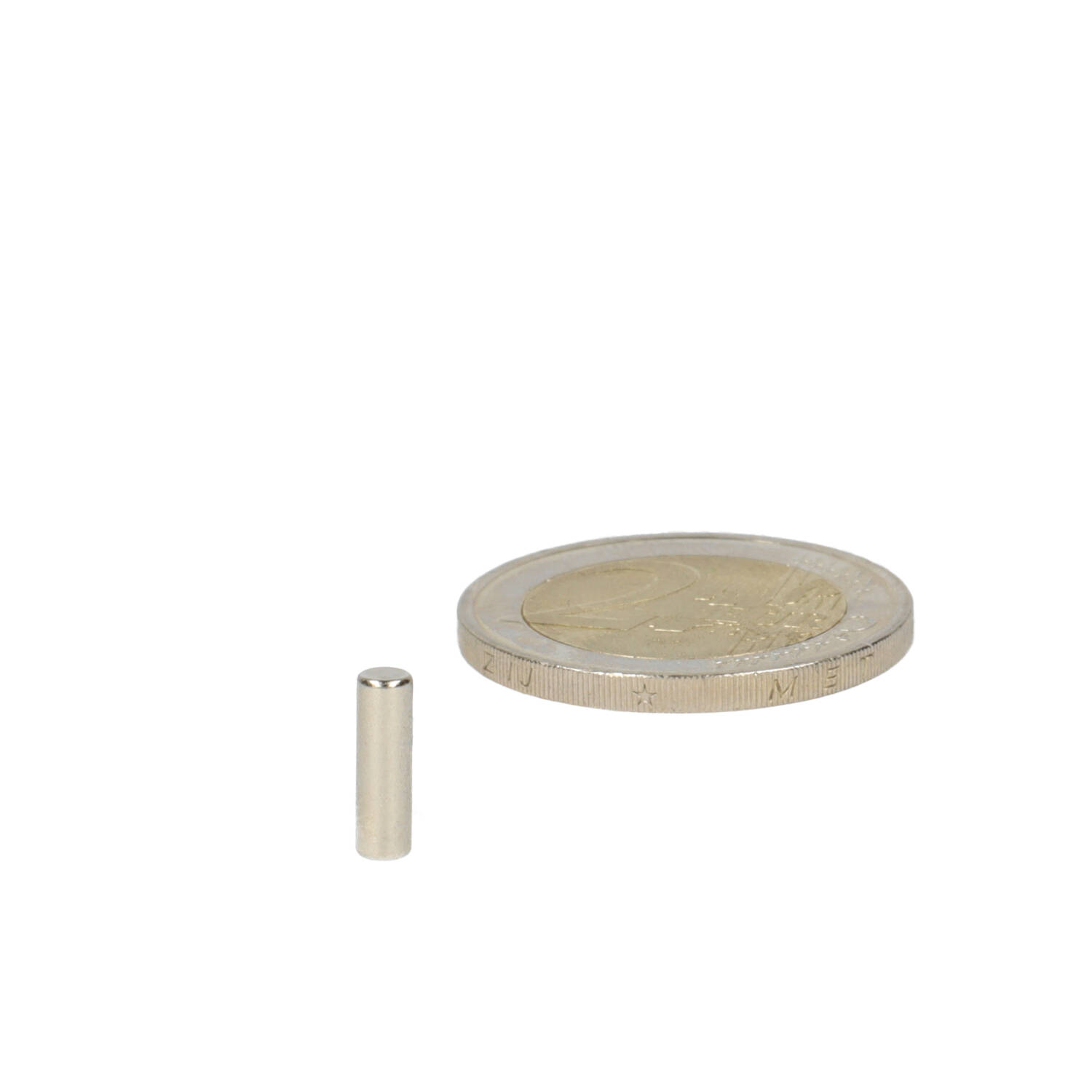 Neodym Stabmagnet Ø3 x 10 mm, N48, vernickelt (NiCuNi)