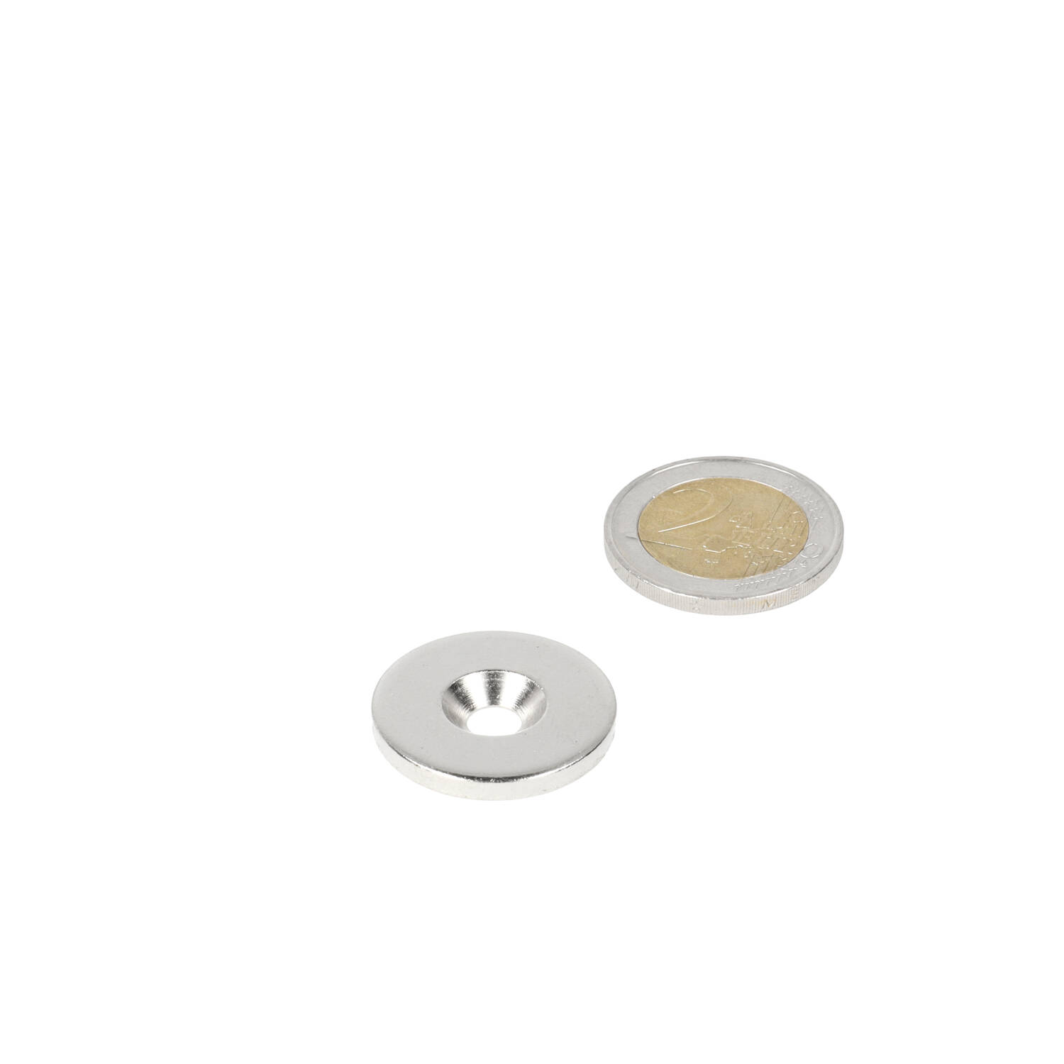 Ring 25 x 11 x 5,5 x 3 mm met boor-/verzinkgat (staal – ACHTUNG – kein Magnet)