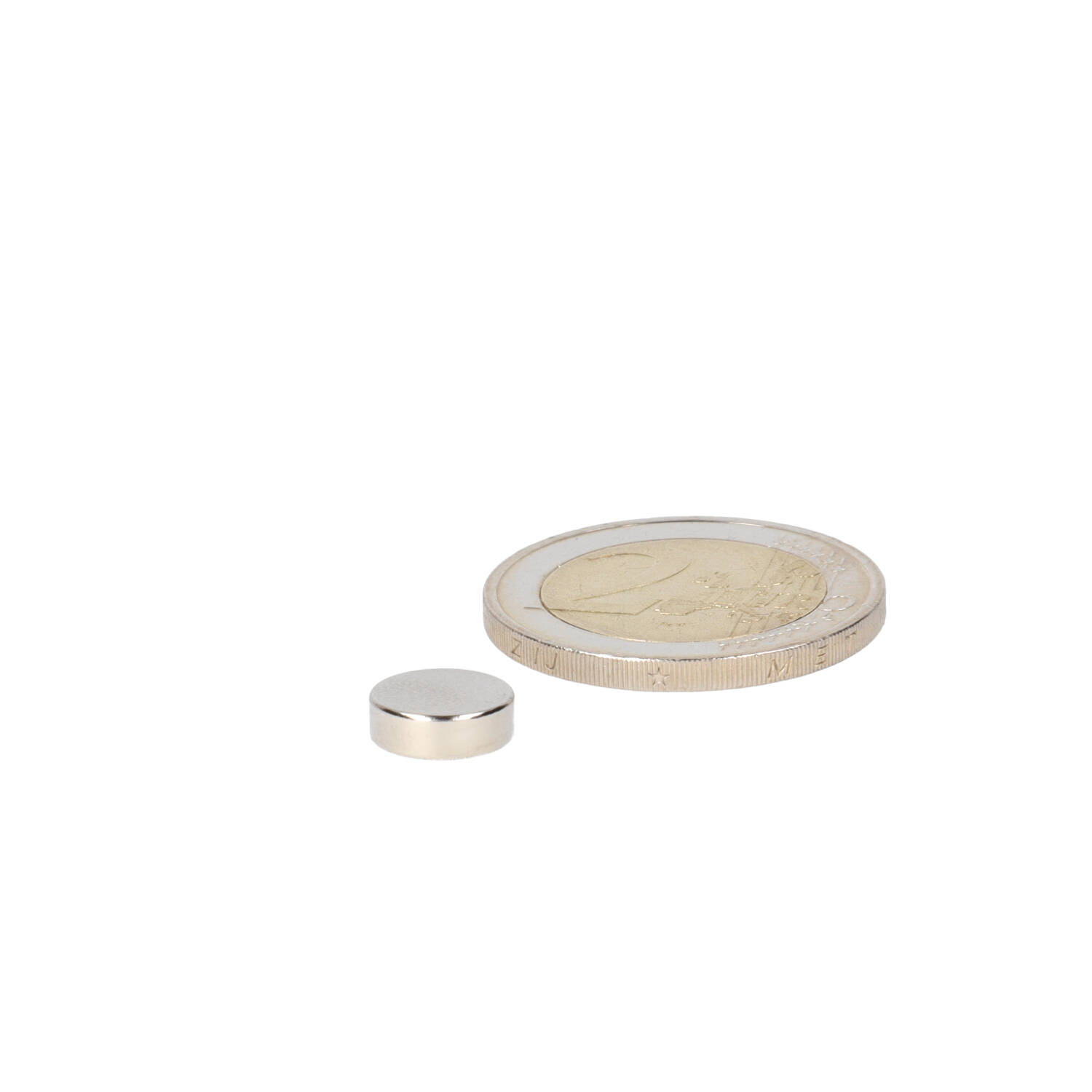Neodym Scheibenmagnet Ø9 x 3 mm, N48, vernickelt (NiCuNi)