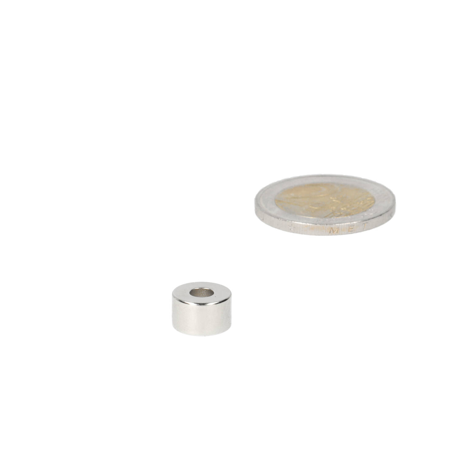 Neodym Ringmagnet 10 x 4 x 6 mm, N50, vernickelt (NiCuNi)