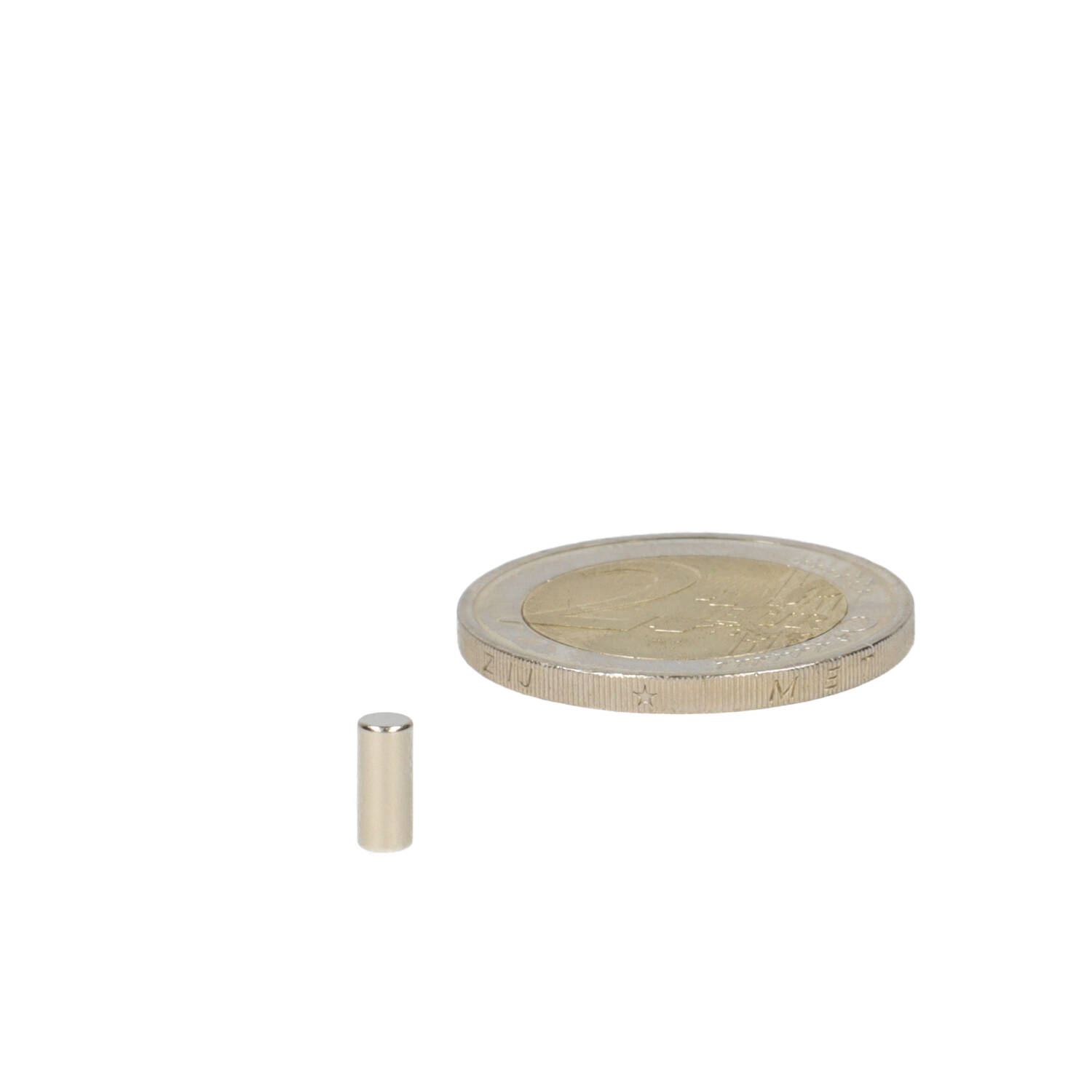 Neodym Stabmagnet Ø3 x 7 mm, N48, vernickelt (NiCuNi)