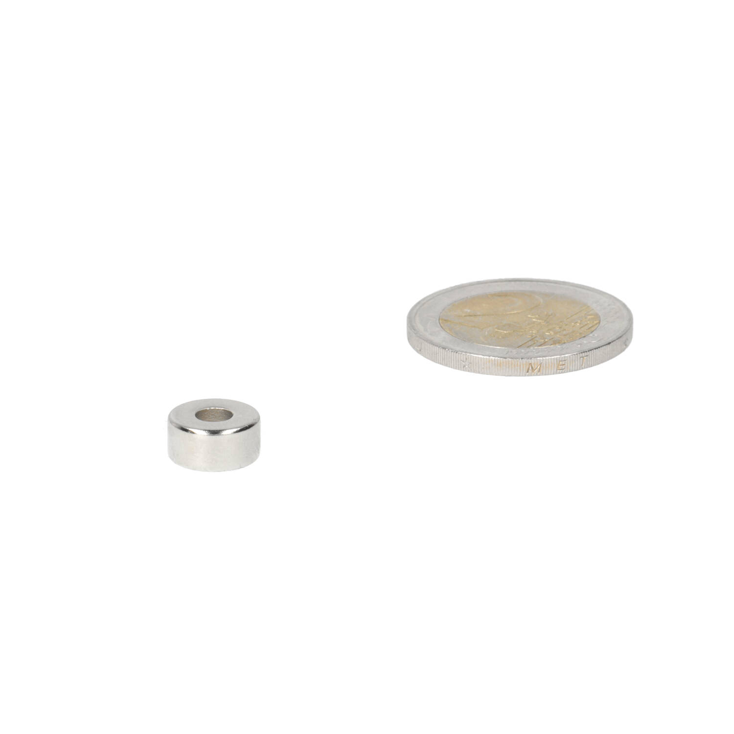 Neodym Ringmagnet 10 x 4 x 5 mm, N50, vernickelt (NiCuNi)