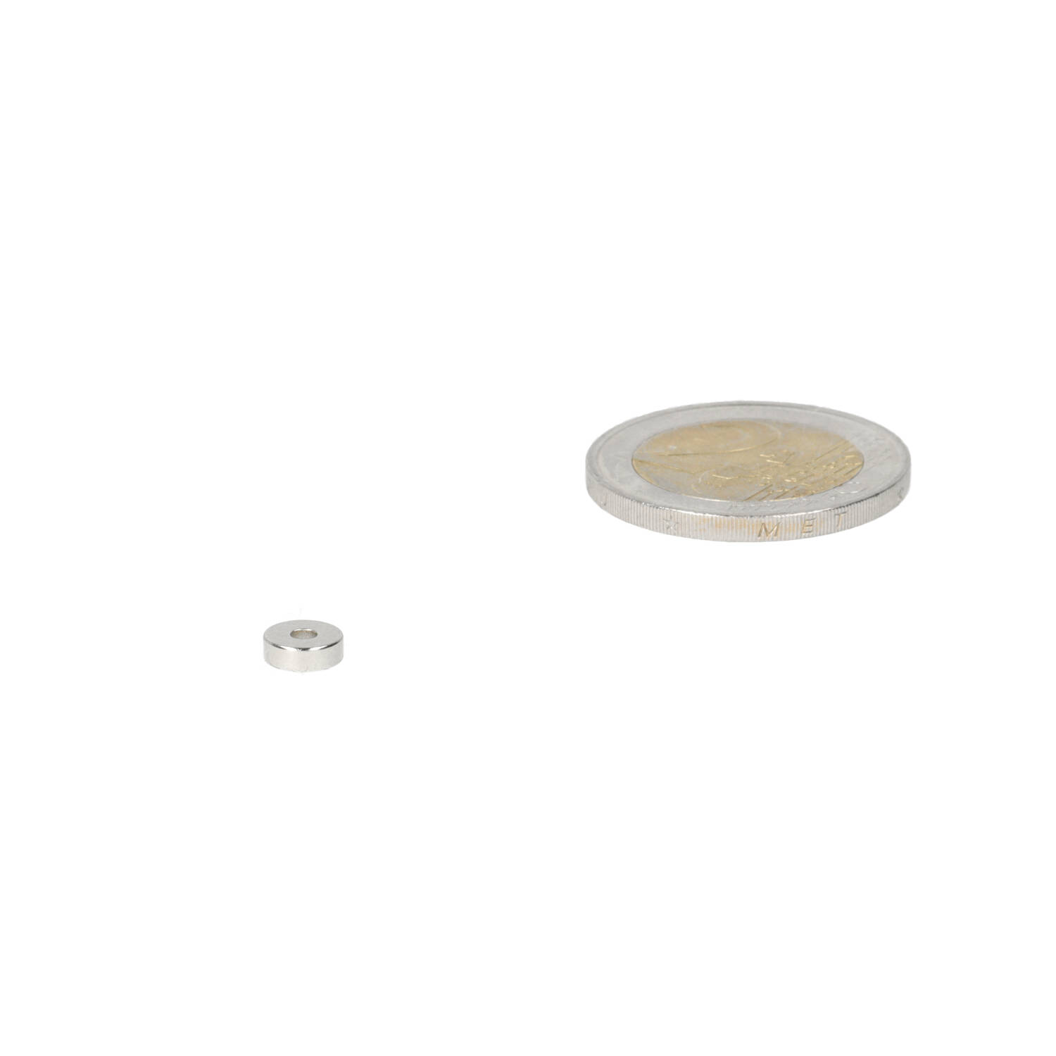 Neodym Ringmagnet 6 x 2 x 2 mm, N50, vernickelt (NiCuNi)