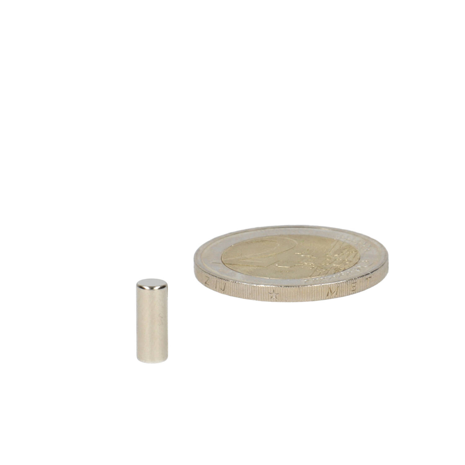 Neodym Stabmagnet Ø4 x 10 mm, N48, vernickelt (NiCuNi)