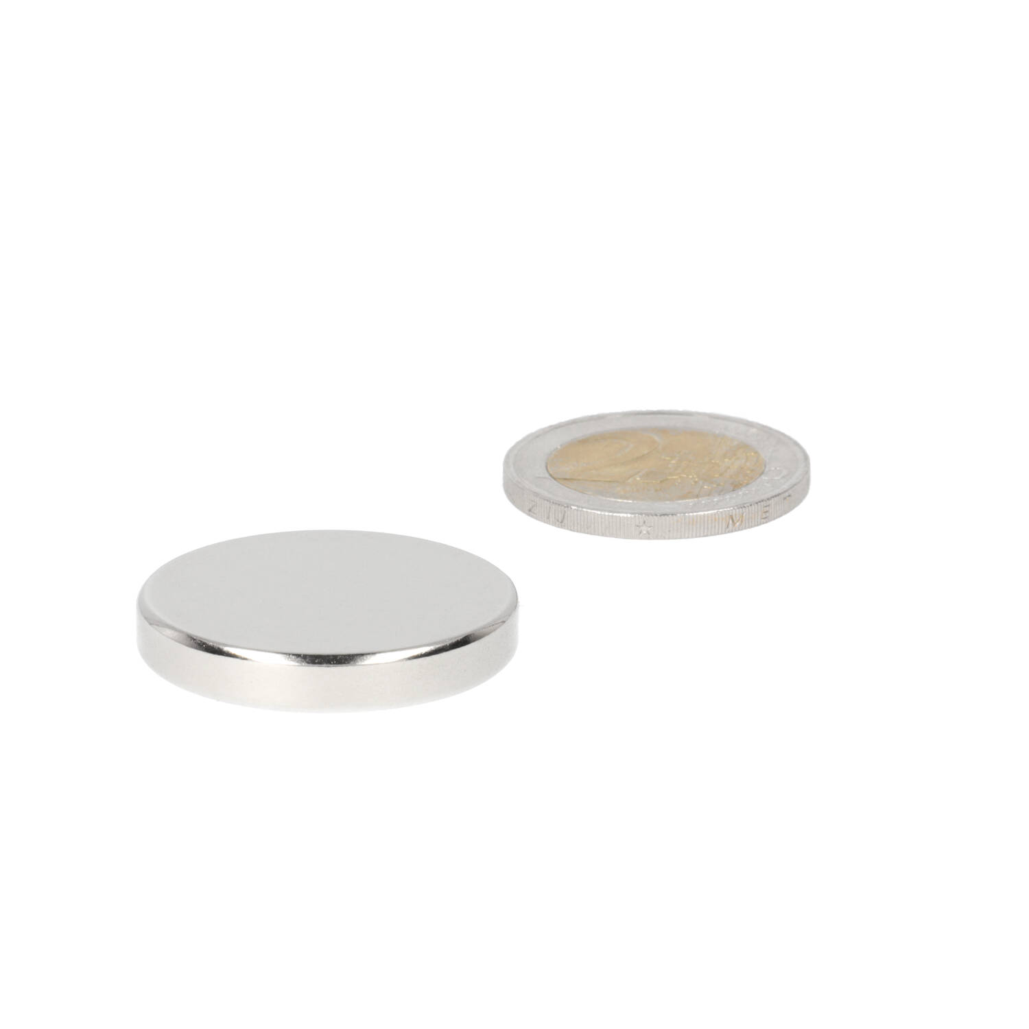 Neodym Scheibenmagnet Ø30 x 5 mm, N48, vernickelt (NiCuNi)