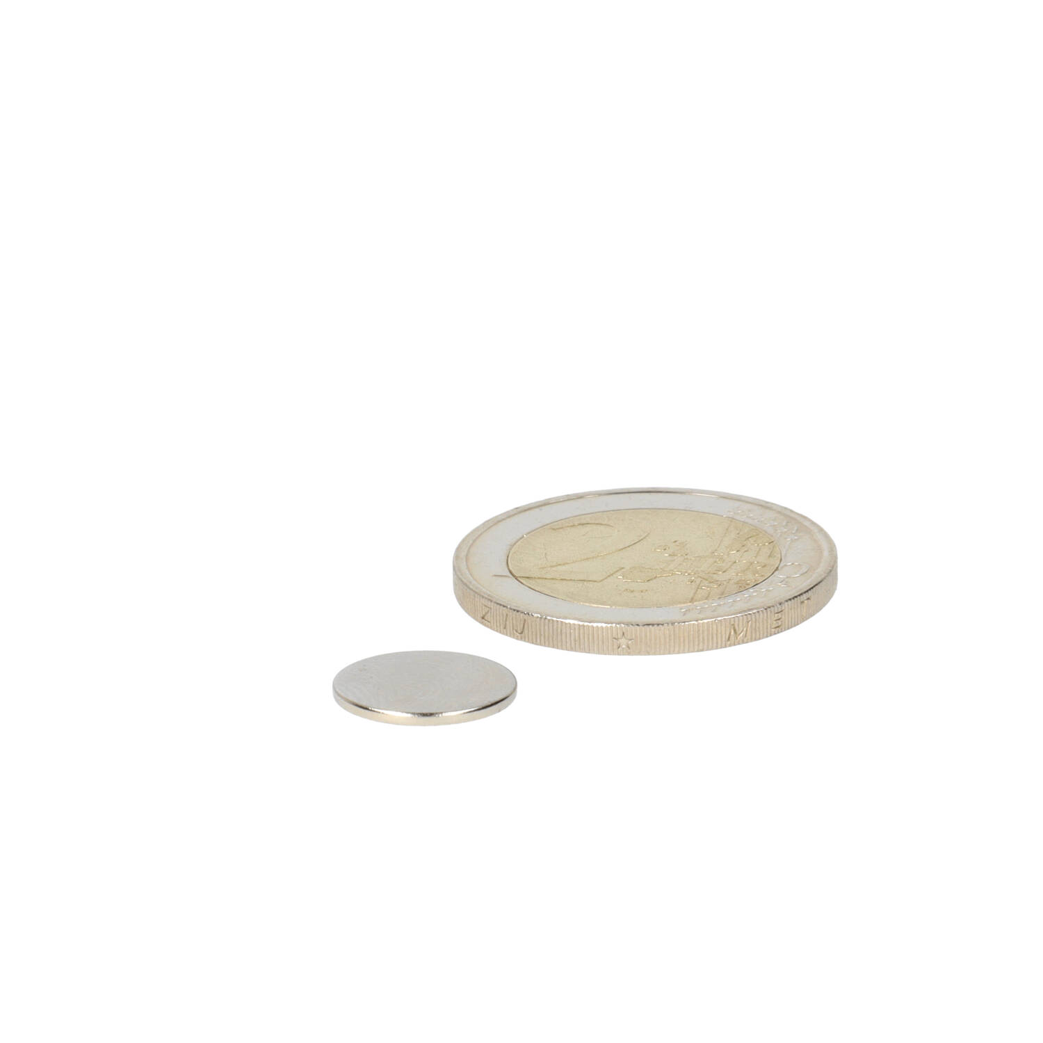 Neodym Scheibenmagnet Ø12 x 1 mm, N48, vernickelt (NiCuNi)