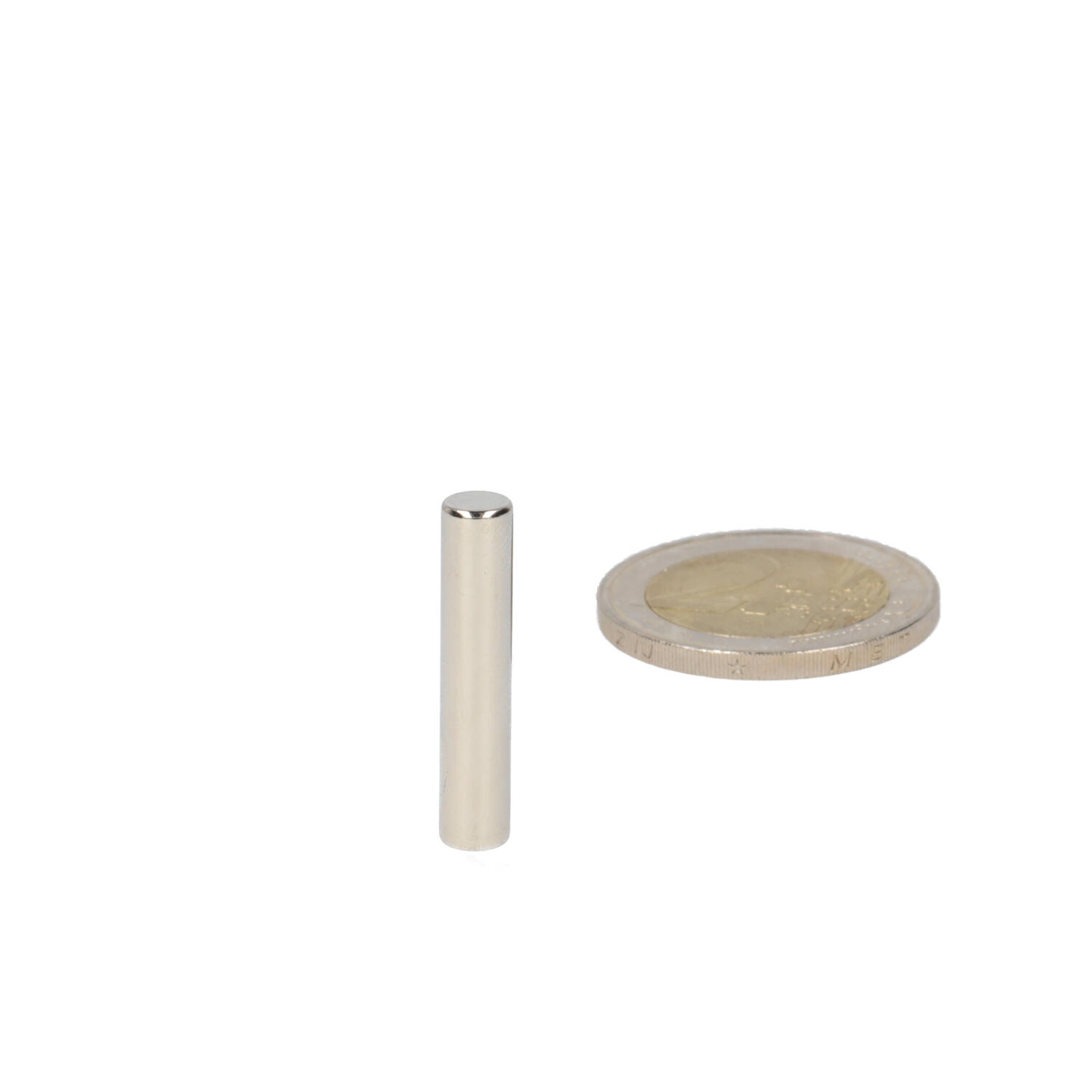 Neodym Stabmagnet Ø5 x 25 mm, N48, vernickelt (NiCuNi)