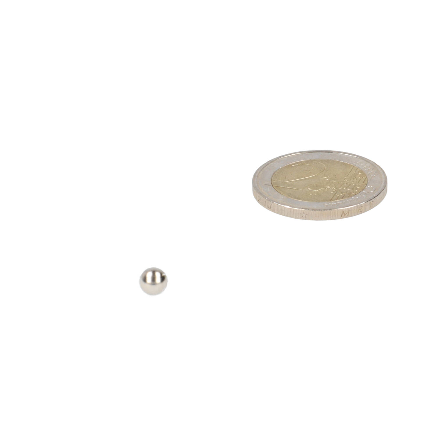Neodym Kugelmagnet Ø5 mm, N48, vernickelt (NiCuNi)