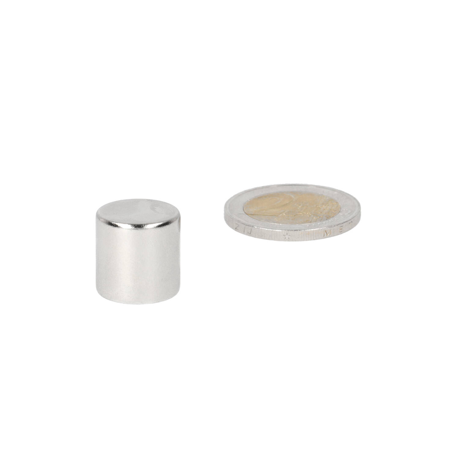 Neodym Scheibenmagnet Ø15 x 15 mm, N48, vernickelt (NiCuNi)