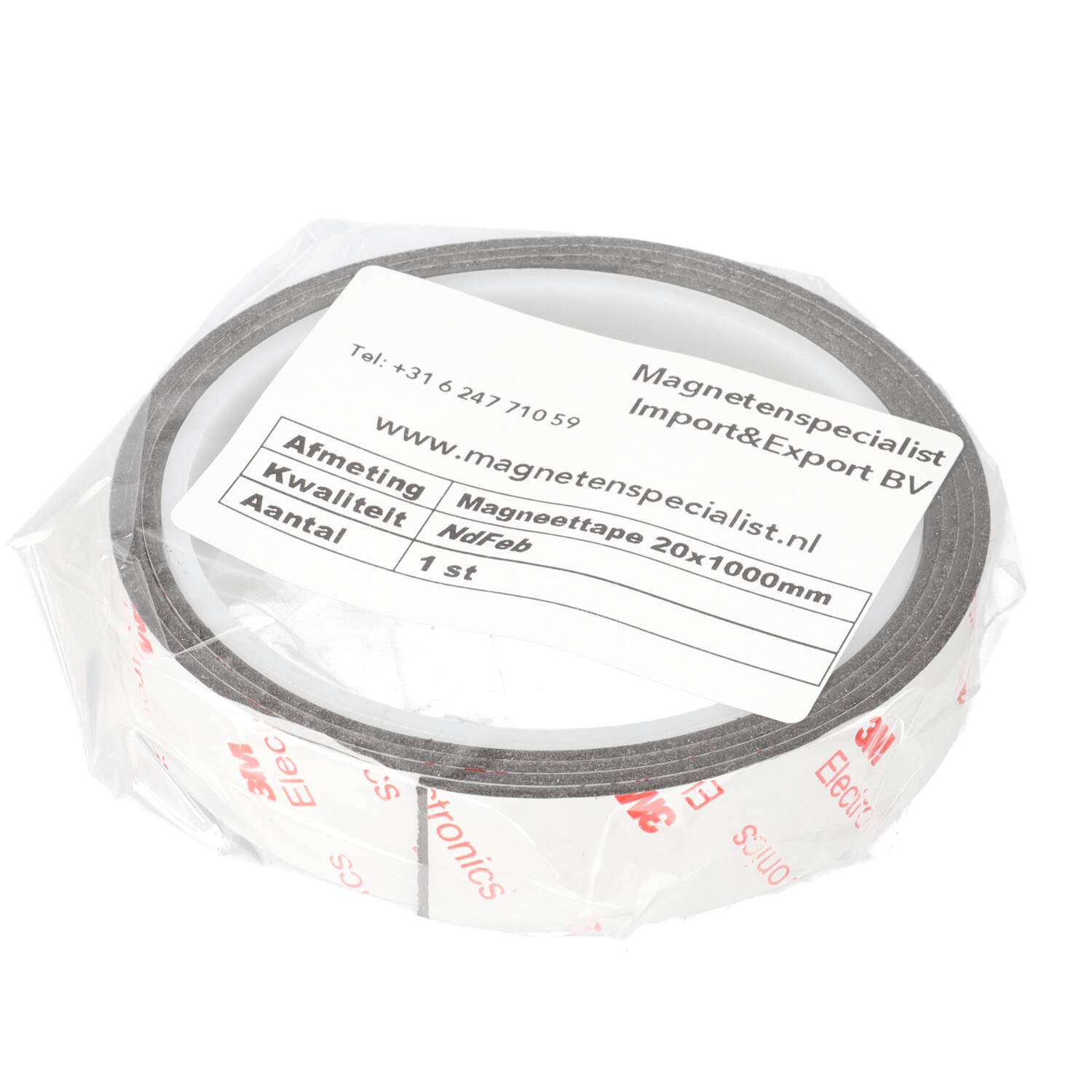 Magnetband 20 x 1000 mm selbstklebend