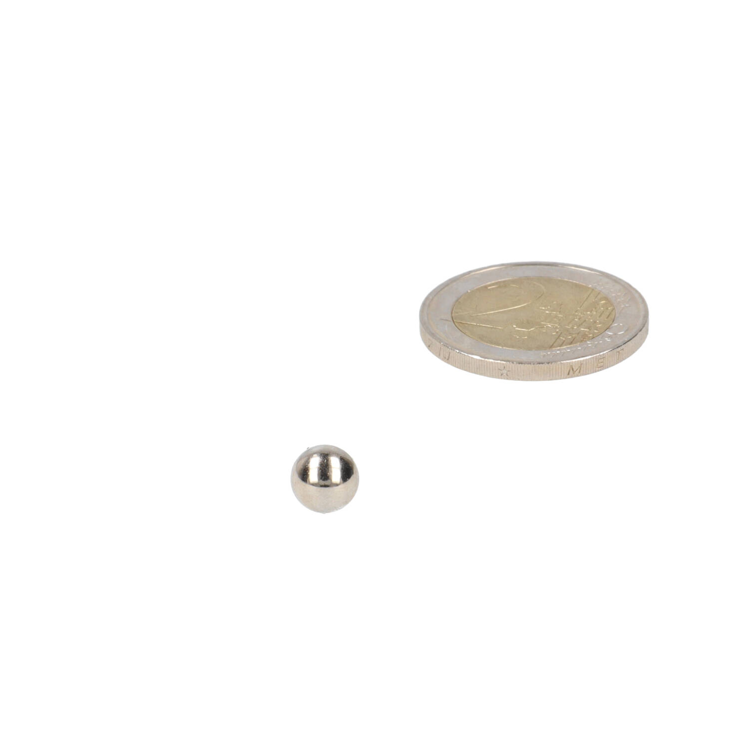 Neodym Kugelmagnet Ø7 mm, N48, vernickelt (NiCuNi)