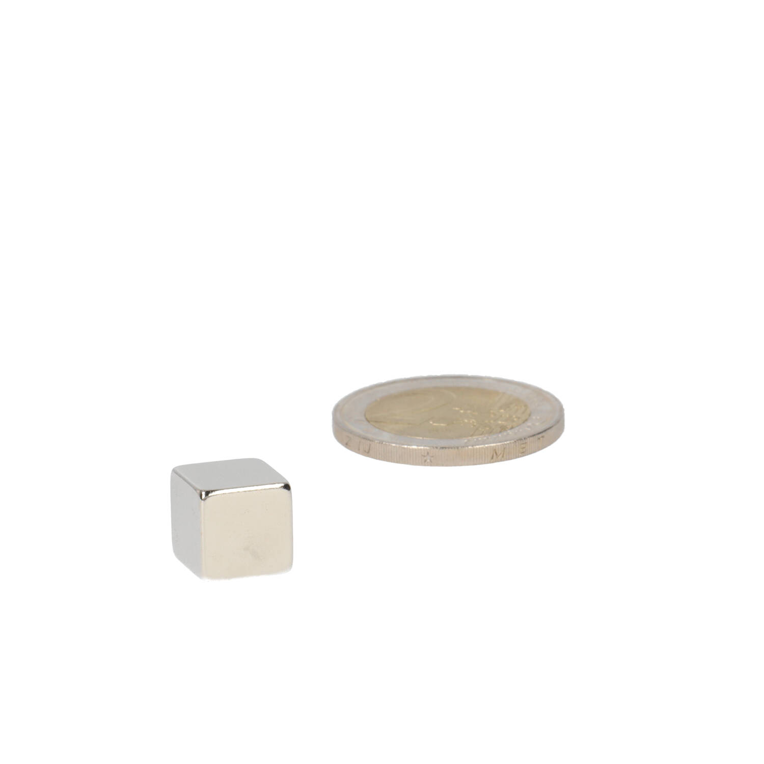Neodym Würfelmagnet 10 x 10 x 10 mm (N45) – NiCuNi